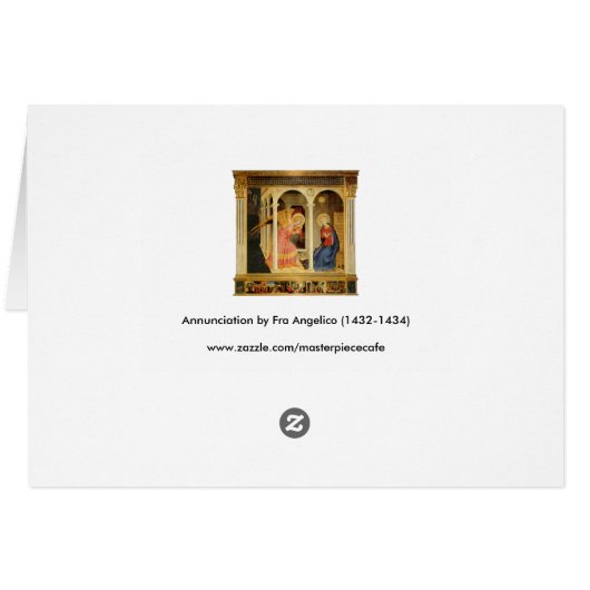 Ankündigung von Fra Angelico, Kunst der Renaissanc (Rückseite Horizontal)