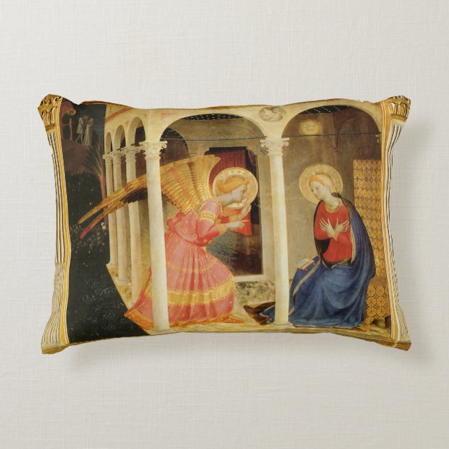 Ankündigung von Fra Angelico, Kunst der Renaissanc Dekokissen (Vorderseite)