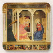 Ankündigung von Fra Angelico, Kunst der Renaissanc Getränkeuntersetzer (Vorderseite)