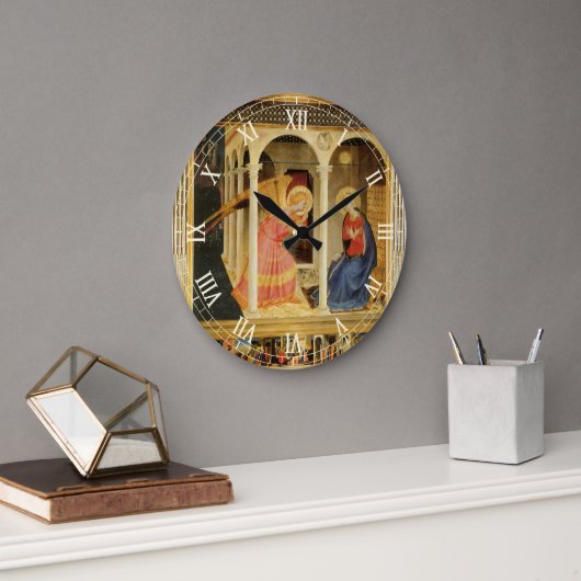 Ankündigung von Fra Angelico, Kunst der Renaissanc Große Wanduhr (Büro)