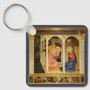 Ankündigung von Fra Angelico, Kunst der Renaissanc Schlüsselanhänger