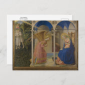 Ankündigung von Fra Angelico Postkarte (Vorne/Hinten)