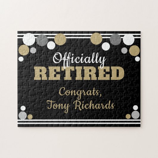 Ankündigung von Fun Retirement Jigsaw Puzzle (Horizontal)