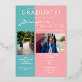 Ankündigung von Fun Three Foto Foil Graduate (Rückseite)