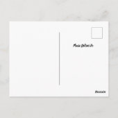 Ankündigung von Fußball Red & Black Abschluss Postkarte (Rückseite)