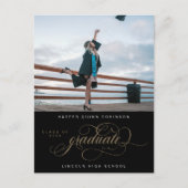 Ankündigung von geblüht Elegance Foto Abschluss Postkarte (Vorderseite)