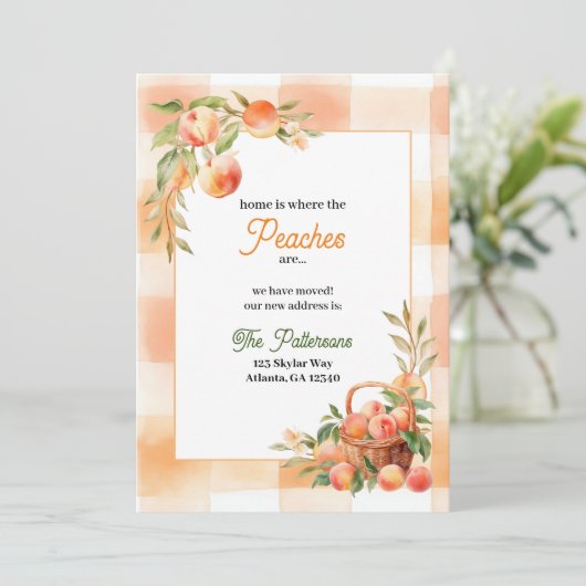 Ankündigung von Georgia Peach Moving (Stehend Vorderseite)
