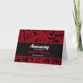 Ankündigung von Geschäftspartner Red Damask