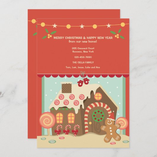 Ankündigung von Gingerbread House Holiday Moving (Vorne/Hinten)