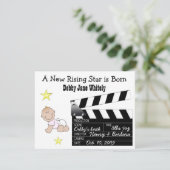 Ankündigung von Girl Movie Star Baby (Stehend Vorderseite)