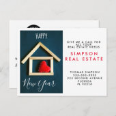 Ankündigung von glücklichen Neujahrsempfehlungen (Vorne/Hinten)