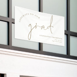 Ankündigung von Glückwunschs Grad Gold Script Absc Banner