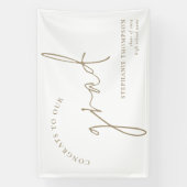 Ankündigung von Glückwunschs Grad Gold Script Absc Banner (Vertikal)