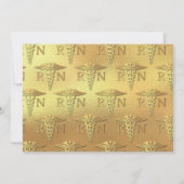 Ankündigung von Gold-Abschluss Grau (Rückseite)