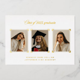 Ankündigung von Gold Album Corners Foto Abschluss