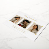 Ankündigung von Gold Album Corners Foto Abschluss (Gedreht)