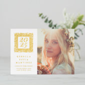 Ankündigung von Gold Boho Natural Foto Abschluss (Stehend vorne)