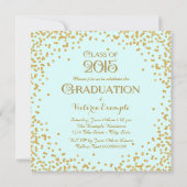 Ankündigung von Gold Confetti Abschluss (Rückseite)