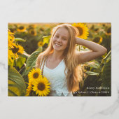 Ankündigung von Gold Foil Calligraphy Abschluss (Vorderseite)