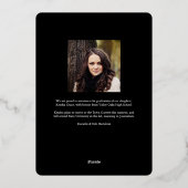 Ankündigung von Gold Foil Collage Abschluss (Rückseite)