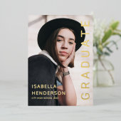 Ankündigung von Gold Foil Foto Abschluss (Stehend vorne)