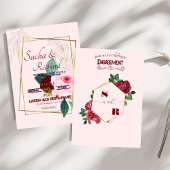 Ankündigung von Gold Foil-Look Verlobung