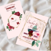 Ankündigung von Gold Foil-Look Verlobung