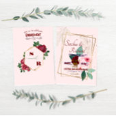 Ankündigung von Gold Foil-Look Verlobung