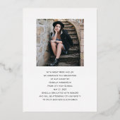 Ankündigung von Gold Foil Script Foto Abschluss (Rückseite)