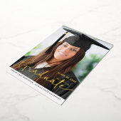 Ankündigung von Gold Foil Script Foto Abschluss (Gedreht)