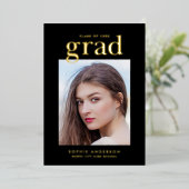 Ankündigung von Gold Foil Serif Custom Color Grad (Stehend vorne)