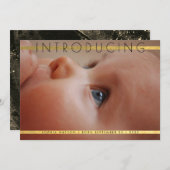 Ankündigung von Gold Foil Stripes zum Foto (Vorne/Hinten)