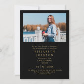 Ankündigung von Gold Foto Law School Abschluss (Rückseite)