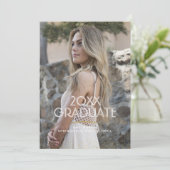 Ankündigung von Gold Glitzer Abschluss Foto (Stehend Vorderseite)