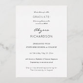 Ankündigung von Gold Glitzer Foto VER Foil Graduat (Rückseite)