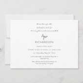 Ankündigung von Gold Glitzer Graduate Foto (Rückseite)