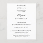 Ankündigung von Gold Glitzer Graduate Foto V Flyer (Hinten)