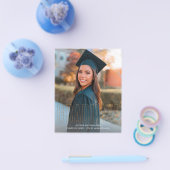 Ankündigung von Gold Glitzer Graduate Foto V Flyer (Einzeln)