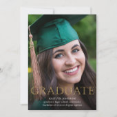 Ankündigung von Gold Graduate Foto (Vorderseite)