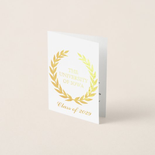 Ankündigung von Gold-Uni-Abschluß (Vorderseite)