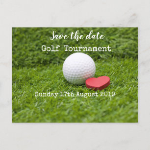 Ankündigung von Golf Save the Date Golf Turnieren