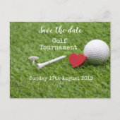 Ankündigung von Golf Save the Date Golf Turnieren (Vorderseite)