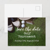 Ankündigung von Golf Save the Date Golf Turnieren (Vorne/Hinten)