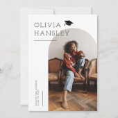 Ankündigung von Graduate Name White Arch Abschluss (Vorderseite)