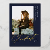 Ankündigung von Graduate Script Foto Foil (Vorderseite)