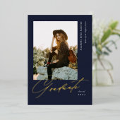 Ankündigung von Graduate Script Foto Foil (Stehend vorne)