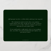 Ankündigung von Green DO Asclepius Abschluss Foto (Rückseite)