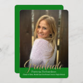 Ankündigung von Green Glitz Overlay Foto Abschluss (Vorne/Hinten)