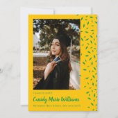 Ankündigung von Green Gold Confetti Abschluss (Vorderseite)