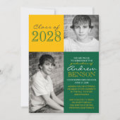 Ankündigung von Green und Gold 2 Foto Abschluss (Vorderseite)